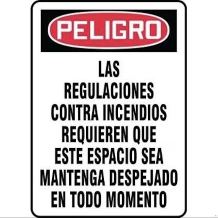 Accuform OSHA DANGER Safety Sign FIRE SHMEXT101XV SHMEXT101XV